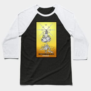 Six of Swords Baseball T-Shirt